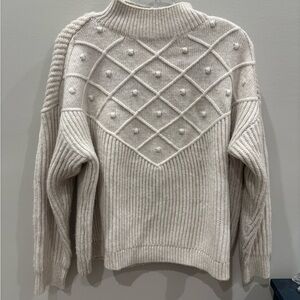 Calvin Klein Cream Turtleneck Sweater